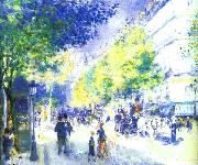 Pierre Renoir Les Grands Boulevards oil on canvas
